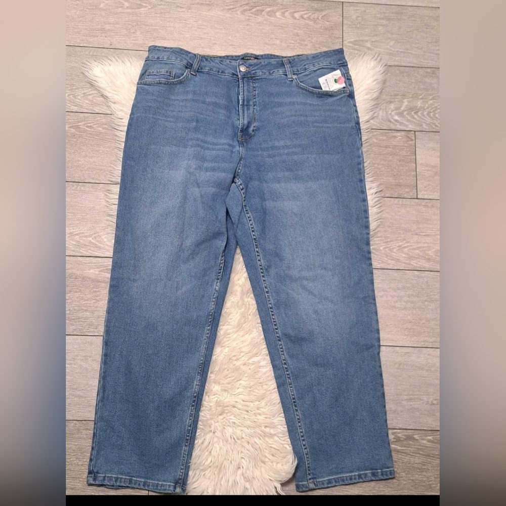 Brand New George Plus Size Womens Straigh Leg Blue Jeans